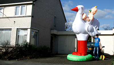 Inflatable ooievaar